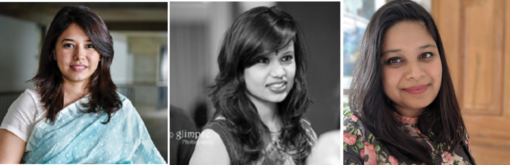 Azwa Nayeem, Syeda Tasnima and Titly Ferdous