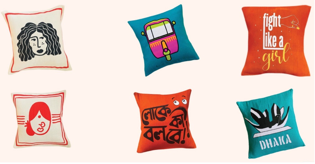 funky jute cushion covers