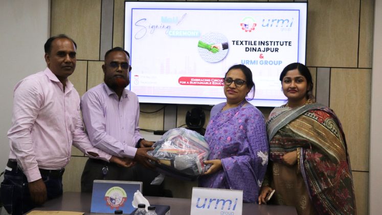 Urmi Group signs MoU with Dinajpur and Jamalpur Textile Institutes